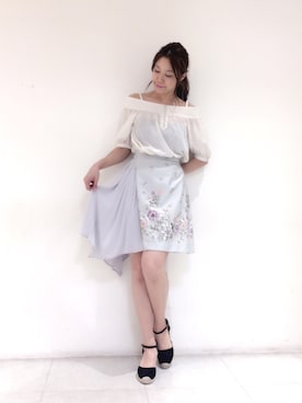 「Supreme.La.La.（シュープリームララ）のアイテム」を使った、Harei Arakawaさん（レディース・168cm）の春コーディネート