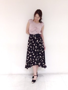 「Supreme.La.La.（シュープリームララ）のアイテム」を使った、Harei Arakawaさん（レディース・168cm）の春コーディネート