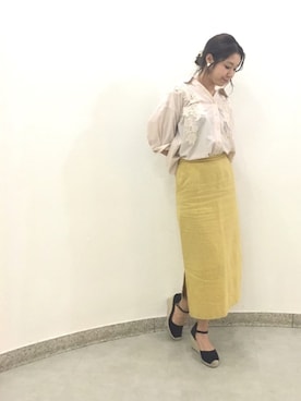 「Supreme.La.La.（シュープリームララ）のアイテム」を使った、Harei Arakawaさん（レディース・168cm）の春コーディネート