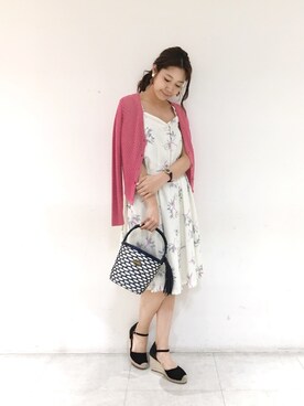 「Supreme.La.La.（シュープリームララ）のアイテム（アクセサリー）」を使った、Harei Arakawaさん（レディース・168cm）の夏コーディネート