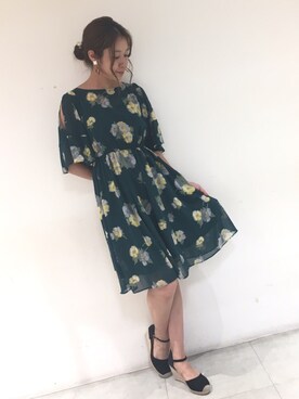 「Supreme.La.La.（シュープリームララ）のアイテム（アクセサリー）」を使った、Harei Arakawaさん（レディース・168cm）の夏コーディネート