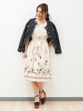 「Supreme.La.La.（シュープリームララ）のアイテム（その他アウター）」を使った、Harei Arakawaさん（レディース・168cm）の夏コーディネート