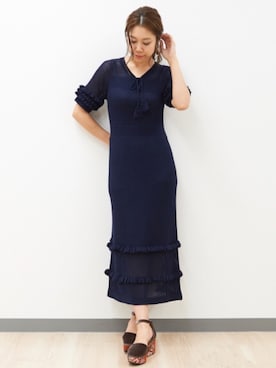 「Supreme.La.La.（シュープリームララ）のアイテム（パンプス）」を使った、Harei Arakawaさん（レディース・168cm）の夏コーディネート