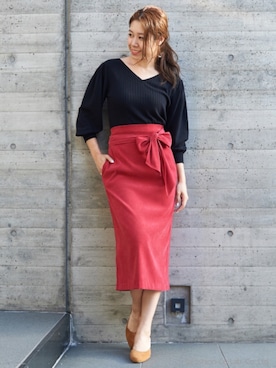 「Supreme.La.La.（シュープリームララ）のアイテム」を使った、Harei Arakawaさん（レディース・168cm）の夏コーディネート