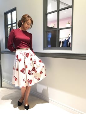 「Supreme.La.La.（シュープリームララ）のアイテム」を使った、Harei Arakawaさん（レディース・168cm）の秋コーディネート