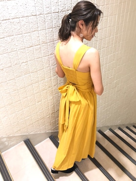 「Supreme.La.La.（シュープリームララ）のアイテム（ワンピース/ドレス）」を使った、Harei Arakawaさん（レディース・168cm）の夏コーディネート