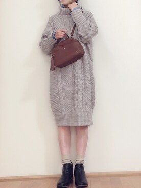 haruさん(レディース・162cm)の冬コーディネート