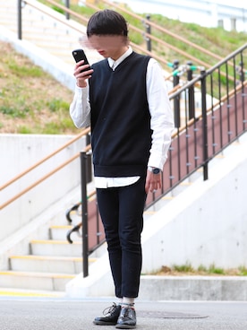 「アイテム（アクセサリー、レッド系）」を使った、りょうすけさん（メンズ・166cm）の春コーディネート