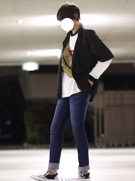 「平成最後のWEARISTAセンバツ」｜「アイテム（スリッポン）」を使った、りょうすけさん（メンズ・166cm）の春コーディネート