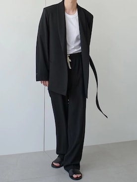 「韓国」｜「アイテム（セットアップ）」を使った、BUDZ ONLINE SHOPさん（メンズ・175cm）の秋コーディネート