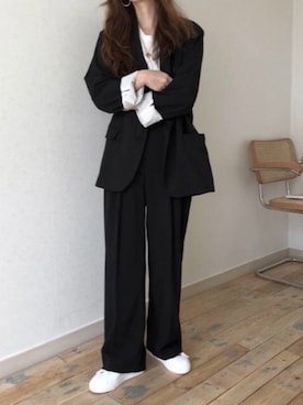 「スーツコーデ」｜BUDZ ONLINE SHOPさん（レディース・165cm）の秋コーディネート