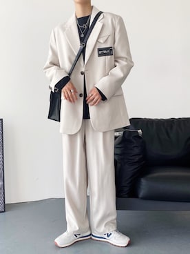 「オルチャンファッション」｜「アイテム（ジャケット/アウター）」を使った、BUDZ ONLINE SHOPさん（メンズ・176cm）の秋コーディネート