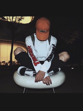 「Marc by Marc Jacobs（マークバイマークジェイコブス）のアイテム（アクセサリー）」を使った、Kさん（メンズ・173cm）の秋コーディネート