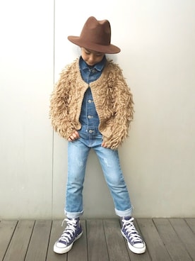 ai♡さん（キッズ・120cm）の冬コーディネート