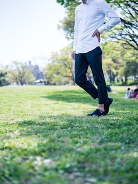 「VAN（バン）のアイテム（パンツ）」を使った、しんたろうさん（メンズ・173cm）の春コーディネート