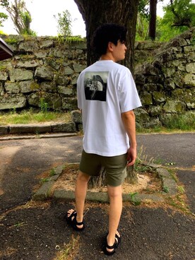 「ザノースフェイス」｜KR-Tさん（メンズ・173cm）の夏コーディネート
