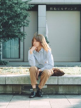 「Sebastian（セバスティアン）のアイテム」を使った、Renさん（レディース・165cm）の秋コーディネート