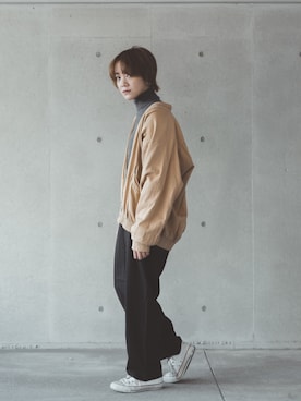 「Sebastian（セバスティアン）のアイテム」を使った、Renさん（レディース・165cm）の秋コーディネート