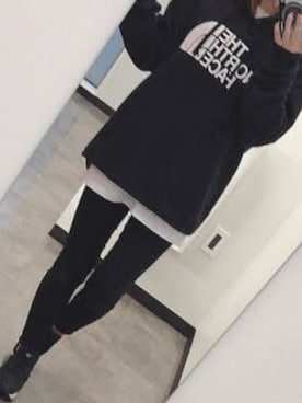 「THE NORTH FACE（ザノースフェイス）のTHE NORTH FACE/ザ・ノースフェイス M 8020 HD P/O プルオーバーパーカー（パーカー）」を使った、Lilyさん（レディース・150cm）の冬コーディネート