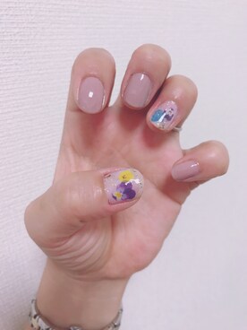 「アイテム（ボディ・ヘアケア、パープル系）」を使った、とやあずささん（レディース・158cm）の夏コーディネート