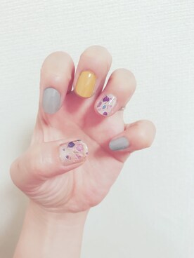 「アイテム（ボディ・ヘアケア、パープル系）」を使った、とやあずささん（レディース・158cm）の夏コーディネート