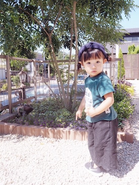 KaNyaDeʕ·͡ˑ·ཻʔさん（キッズ・90cm）の秋コーディネート