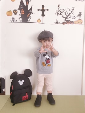 KaNyaDeʕ·͡ˑ·ཻʔさん（キッズ・90cm）の秋コーディネート