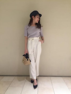 「 グレー」｜ROSSO天王寺MIO店さん（レディース・156cm）の春コーディネート