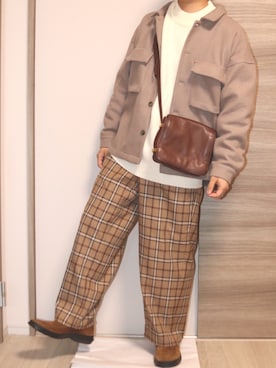 「CIAOPANIC TYPY（チャオパニックティピー）のアイテム（その他アウター）」を使った、むっくさん（メンズ・163cm）の冬コーディネート