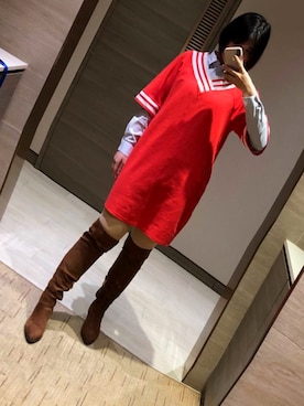 「ONLY（オンリー）のアイテム（スカート）」を使った、笋奶奶还年轻さん（レディース・165cm）の冬コーディネート