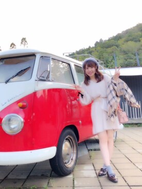 「スナイデル」｜「アイテム（ハンチング/ベレー帽）」を使った、sayakaさん（レディース・157cm）の秋コーディネート