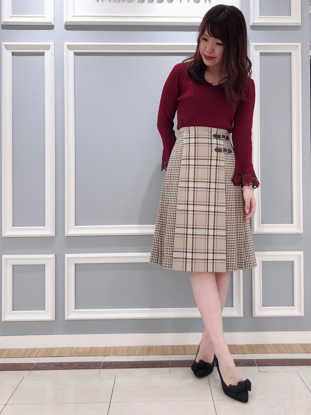 WILLSELECTION（ウィルセレクション）の「TRラメチェックスカート  