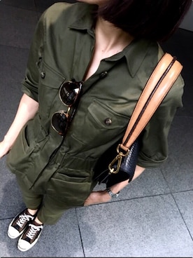 「persol（ペルソール）のアイテム」を使った、wc__gnさん（レディース・157cm）の春コーディネート