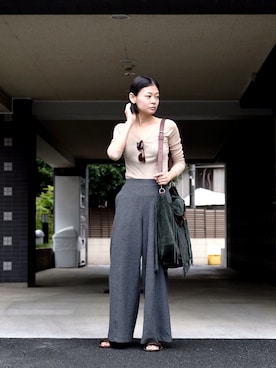 「persol（ペルソール）のアイテム」を使った、wc__gnさん（レディース・157cm）の夏コーディネート