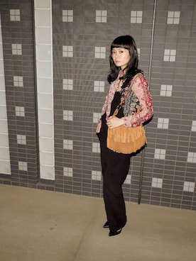 「ZARA（ザラ）のアイテム（サロペット/オーバーオール）」を使った、wc__gnさん（レディース・158cm）の秋コーディネート