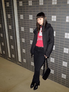 「77circa」｜「アイテム（その他アウター）」を使った、wc__gnさん（レディース・158cm）の春コーディネート