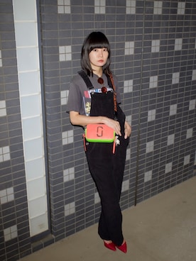 「ZARA（ザラ）のアイテム（サロペット/オーバーオール）」を使った、wc__gnさん（レディース・158cm）の秋コーディネート