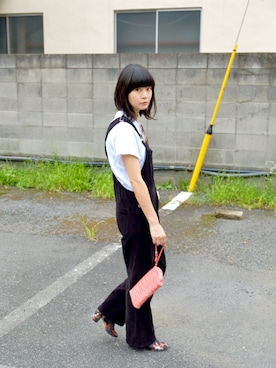 「ZARA（ザラ）のアイテム（サロペット/オーバーオール）」を使った、wc__gnさん（レディース・158cm）の秋コーディネート