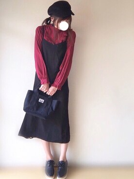 「プラットフォーム」｜「アイテム（その他シューズ）」を使った、YOSSYさん（レディース・165cm）の秋コーディネート