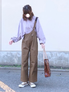 「平成最後のWEARISTAセンバツ」｜「アイテム（オールインワン・サロペット）」を使った、YOSSYさん（レディース・165cm）の春コーディネート
