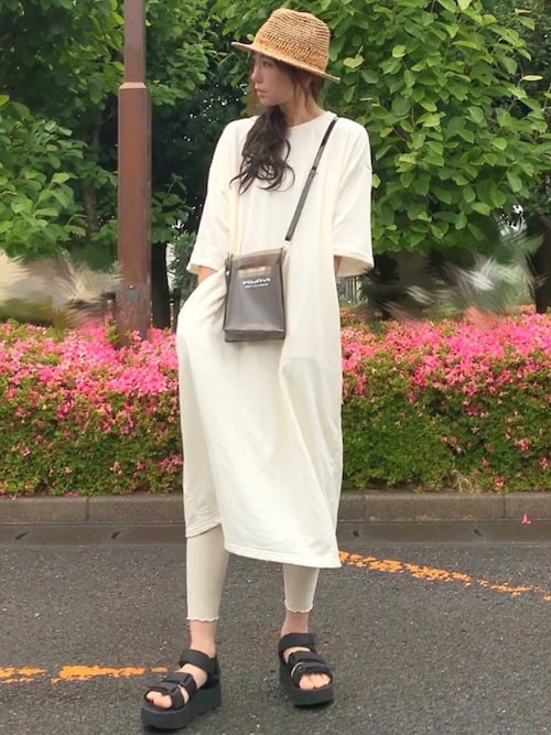 夏 Tシャツワンピース