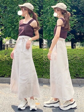 YOSSYさん（レディース・165cm）の夏コーディネート