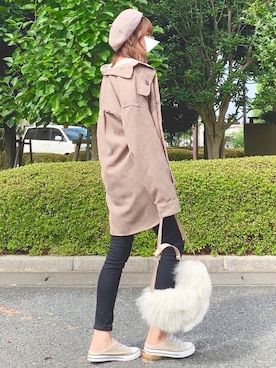「アシンメトリー」｜「アイテム（ハンチング/ベレー帽）」を使った、YOSSYさん（レディース・165cm）の夏コーディネート