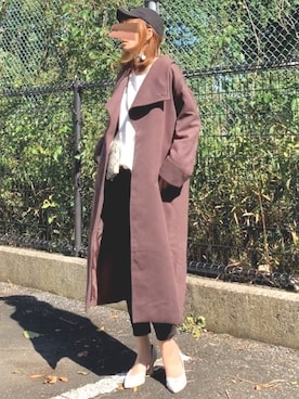 「ZOZO（ゾゾ）のスリムテーパードデニムパンツ（パターンオーダー）／ブラック［WOMEN］（デニムパンツ）」を使った、YOSSYさん（レディース・165cm）の秋コーディネート