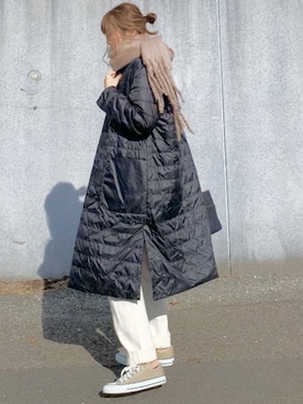 「Dieu（ディユウ）のアイテム」を使った、YOSSYさん（レディース・165cm）の冬コーディネート