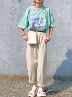 「EMMA  CLOTHES」｜「アイテム（デニムジャケット）」を使った、YOSSYさん（レディース・165cm）の春コーディネート