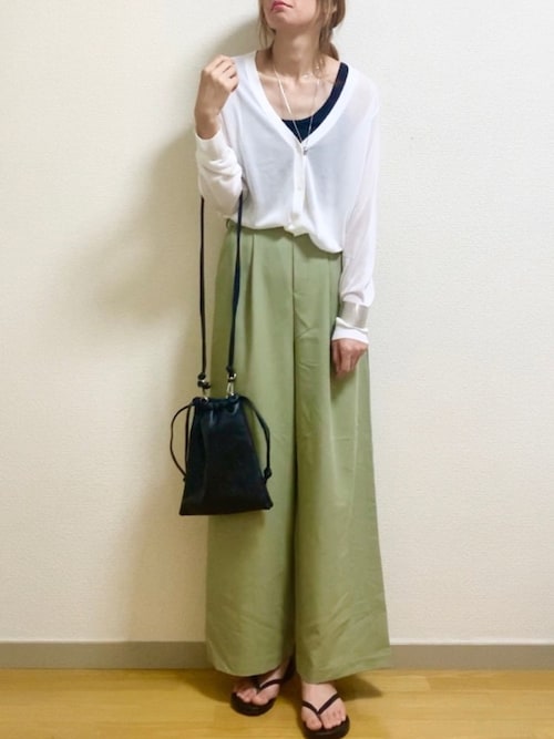 Yossy ユニクロのカーディガンを使ったコーディネート Wear