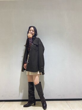 「mystic（ミスティック）のアイテム（ブルゾン）」を使った、たけかわ ななさん（レディース・162cm）の秋コーディネート