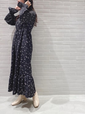 「mline」｜「アイテム（ワンピース/ドレス）」を使った、たけかわ ななさん（レディース・162cm）の冬コーディネート