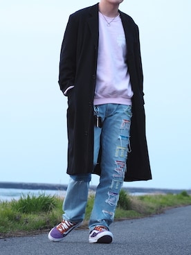 「XLARGE（エクストララージ）のアイテム（財布/小物）」を使った、KENTOさん（メンズ・180cm）の冬コーディネート